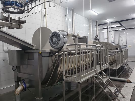 فروش گرم تجهیزات کشت و خنک کردن مرغ ماشین پیش خنک کننده برای مرغ مرغ حلال تجهیزات قصاب